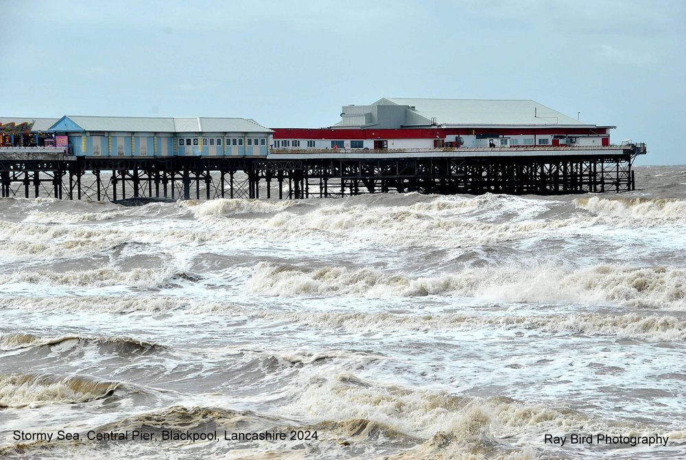 Stormy Sea, Blackpool, Lancashire 2024