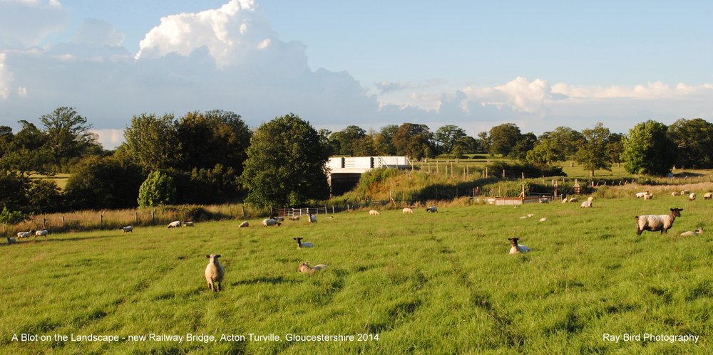 A Blot on the Landscape - The new railway bridge !!, Acton Turville, Gloucestershire 2014